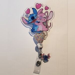 Stit Ang Badge‎ Reel Beaded Badge Clip ID Holder Love
